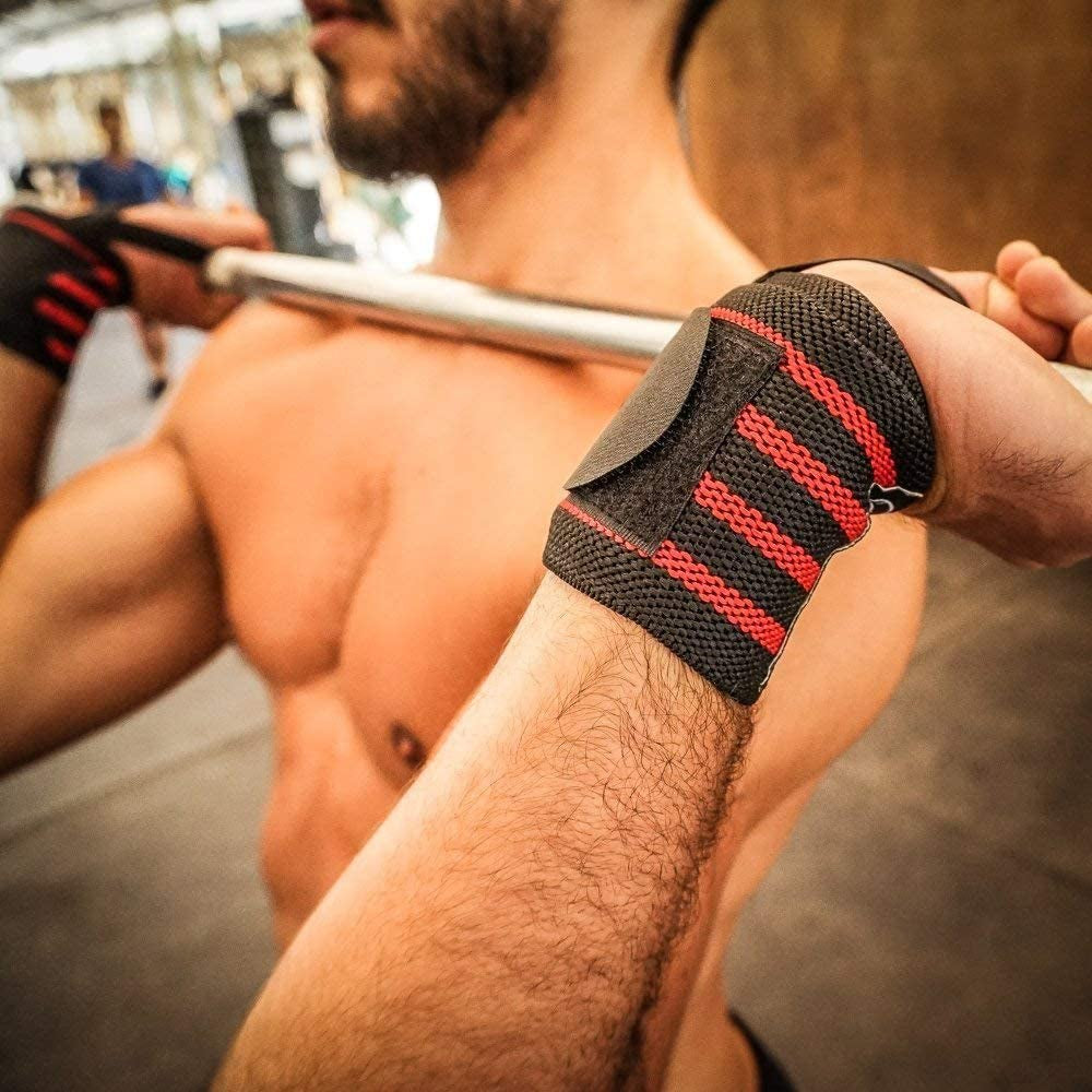 WOD Nation Wrist Wraps for Weightlifting, Professional Gym Wrist Straps W/Thumb Loop, Wrist Wraps for Men & Women, Wrist Support Wraps for Strength Training, Powerlifting & Bodybuilding